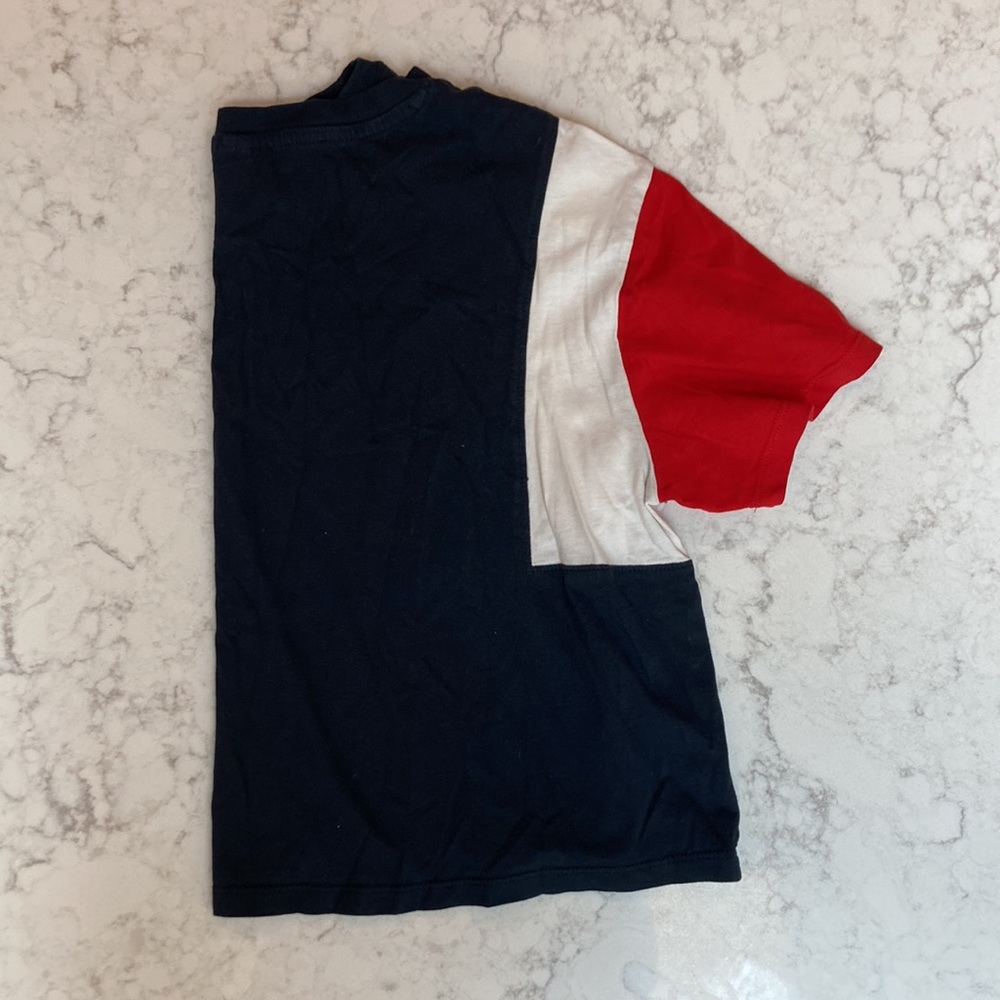 Wide tee crop top